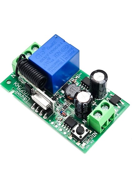 433MHZ Rf 1 Kanal Röle Modül Ac 220V Kablosuz Pompa Fan Lamba Perde Akıllı Ev Garaj Bariyer Kapı fırsatları