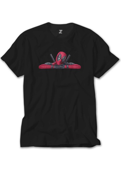 Deadpool Comics Siyah Tişört
