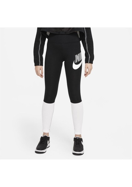 G Nsw Favorites Gx Hw Legging Çocuk Siyah Günlük Stil Tayt fiyatları