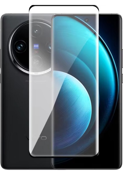 Vivo X100 3D Curved Tam Kaplayan Kavisli Tempered Cam Ekran Koruyucu - AL3282