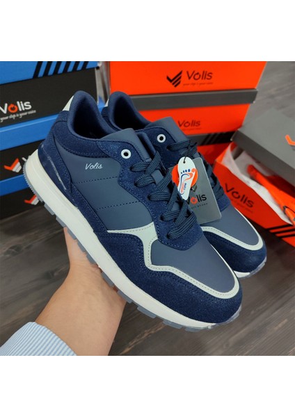 Erkek Lacivert Sneaker & Spor Ayakkabı, Günlük Kullanım, Hafızalı Iç Taban Volis 23547 indirimleri
