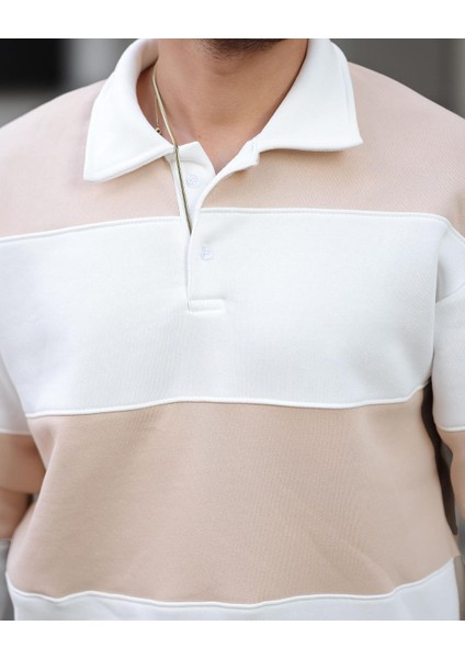 3 Ip Parçalı Düğmeli Polo Yaka Sweat modelleri