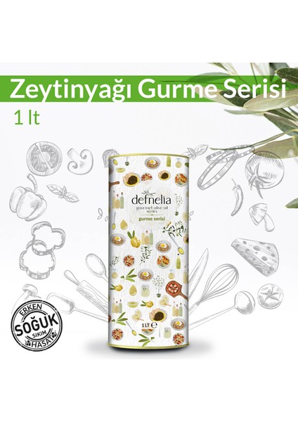 2024 Erken Hasat Soğuk Sıkım Natürel Sızma Zeytinyağı Gurme Serisi 1 lt