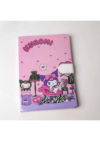 Piraye Gift Sanrio Kuromi Çizgili  Defter