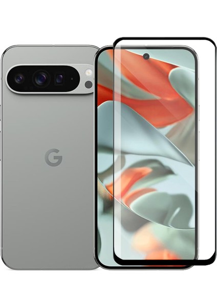 Google Pixel 9 Xl 3D Curved Tam Kaplayan Kavisli Tempered Cam Ekran Koruyucu - AL3282