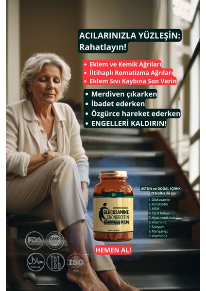 Multi Glukozamin: 9 Sinerjik Içerik ile Eklemlere Derinlemesine Bakım | 60 Tablet | modelleri