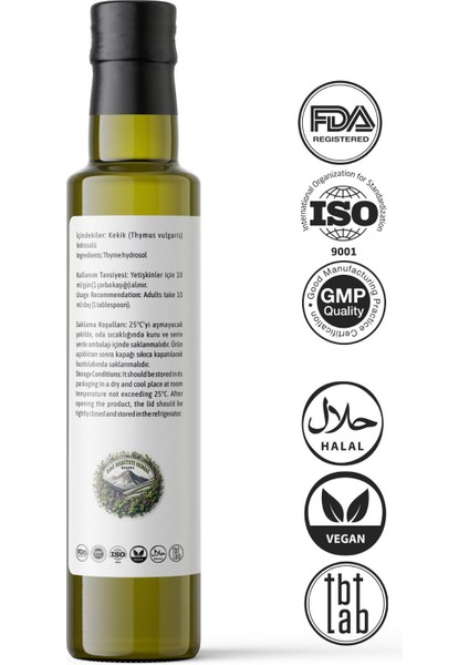 Botanica %100 Saf Kekik Hidrosolü: Akdeniz'in Mucizevi Dokunuşu | 250 ml modelleri