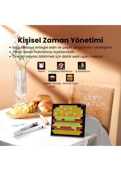 LED Pi x el Tablo Dijital Ekran Yazı ve Animasyon Eklenebilen Telefon Kontrollü 32*32 LED