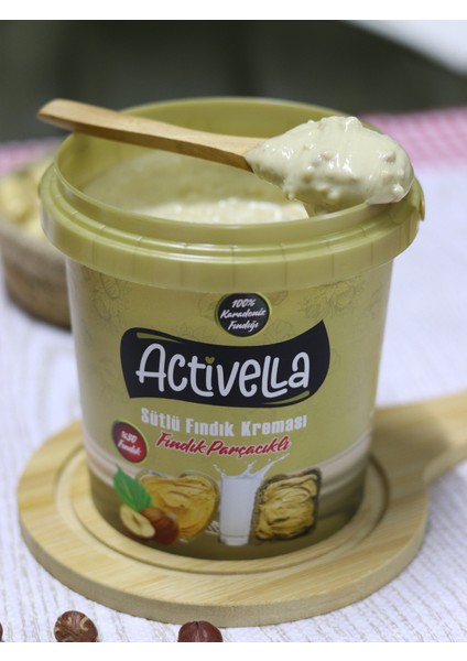 Sütlü Fındık Kreması Parçacıklı 800 gr %30 Fındıklı x 3