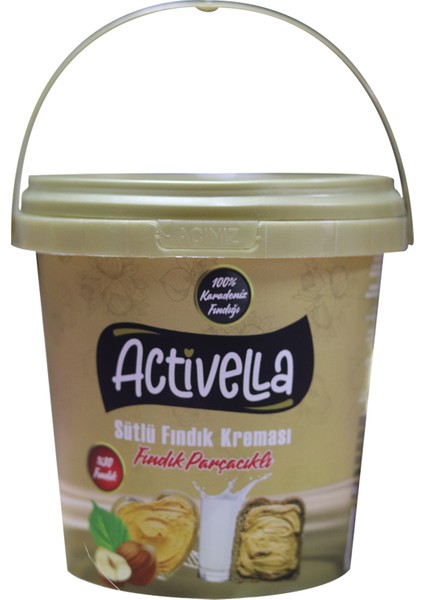 Sütlü Fındık Kreması Parçacıklı 800 gr %30 Fındıklı x 3