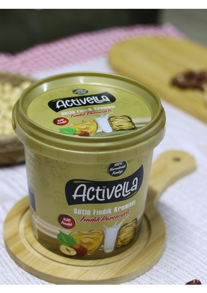 Sütlü Fındık Kreması Parçacıklı 800 gr %30 Fındıklı x 3