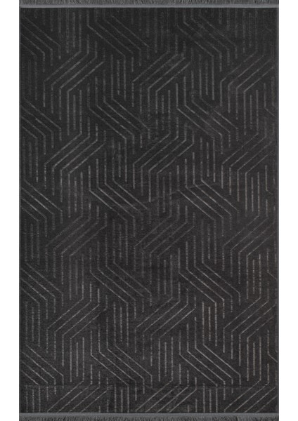 Kaymaz Taban Yıkanabilir Modern Salon Mutfak Oturma Odası Çocuk Odası Halısı 5025 Antrasıt fiyatları