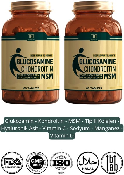 Multi Glukozamin: 9 Sinerjik Içerik ile Eklemlere Derinlemesine Bakım 2 Adet | 60 Tablet | fiyatları