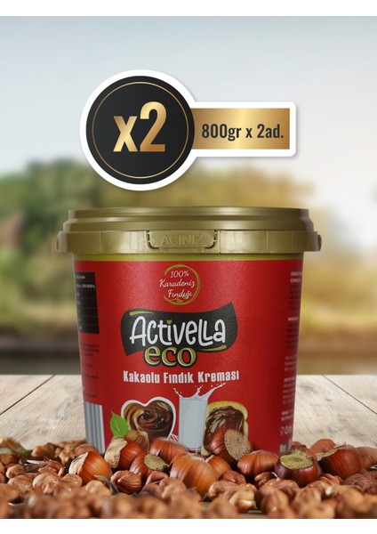 Kakaolu Fındık Kreması 800 gr x 2