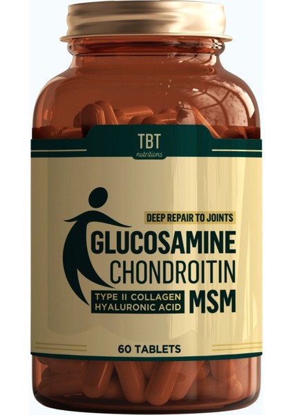 Glukozamin + Kondroitin + Msm Içeren Takviye Edici Gıda | 60 Tablet |