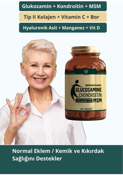 Glukozamin + Kondroitin + Msm Içeren Takviye Edici Gıda | 60 Tablet | fiyatları