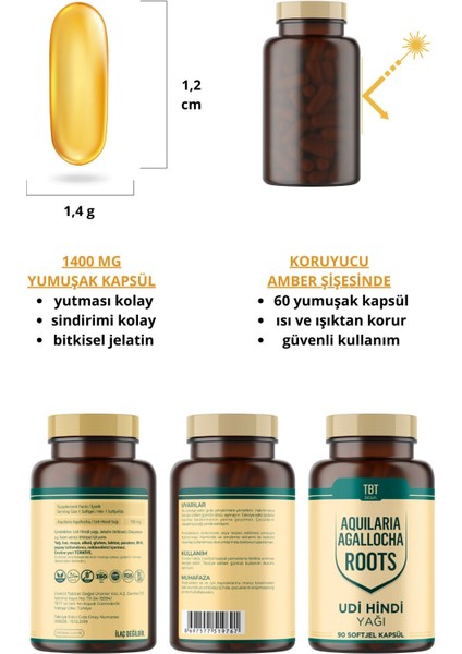 Udi Hindi Yağı Softjel Kapsül | 60 Yumuşak Kapsül | fiyatları