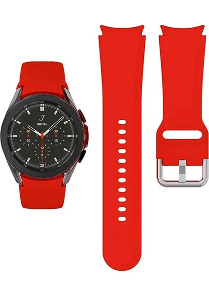 Samsung Galaxy Watch 7 40 mm ile Uyumlu Kordon Orijinal Kavis Tasarımlı Silikon Kayış
