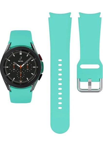 Samsung Galaxy Watch 6 44MM ile Uyumlu Kordon Kavis Tasarımlı Silikon Kayış