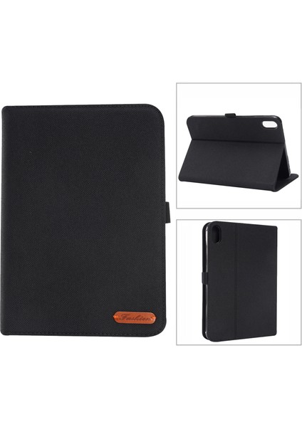 iPad Mini 6 / Mini 2024 Için Kumaş Teature Deri Kılıf (Yurt Dışından)