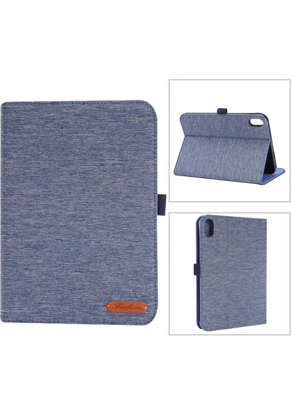 iPad Mini 6 / Mini 2024 Için Kumaş Teature Deri Kılıf (Yurt Dışından)