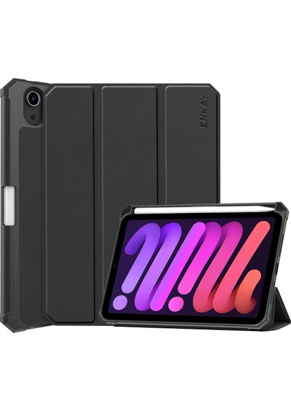 Pu Deri Standlı Kılıf iPad Mini 2024 / Mini 6 iPad Mini 6 2021 Için (Yurt Dışından)