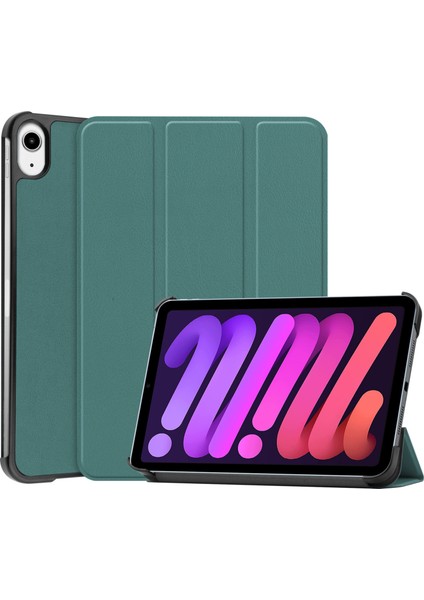 iPad Mini 6 / Mini 2024 Için Custer Texture Deri Kılıf (Yurt Dışından)