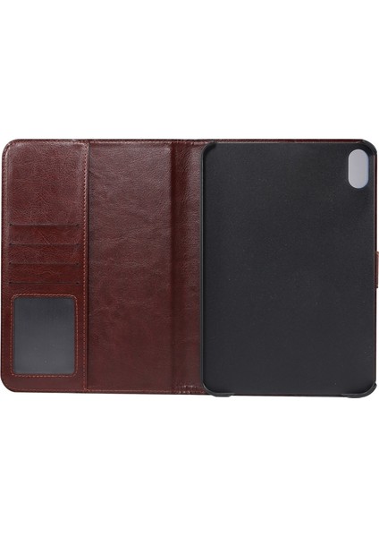 iPad Mini 6 / Mini 2024 Için Çiçek Kumaş Desenli Deri Kılıf (Yurt Dışından)