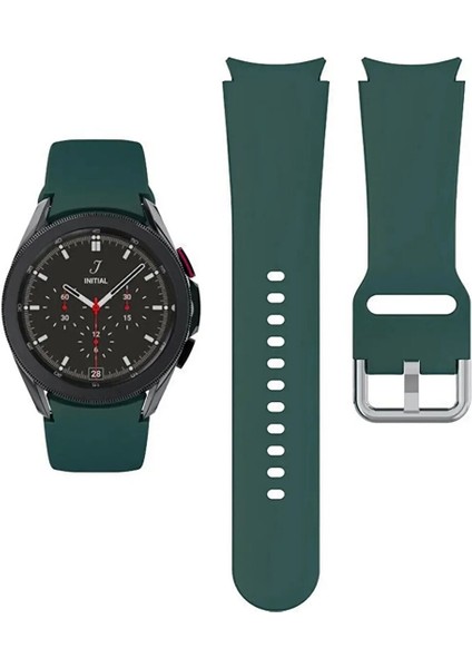 Samsung Galaxy Watch 7 Fe 40 mm ile Uyumlu Kordon Kavis Tasarımlı Silikon Kayış