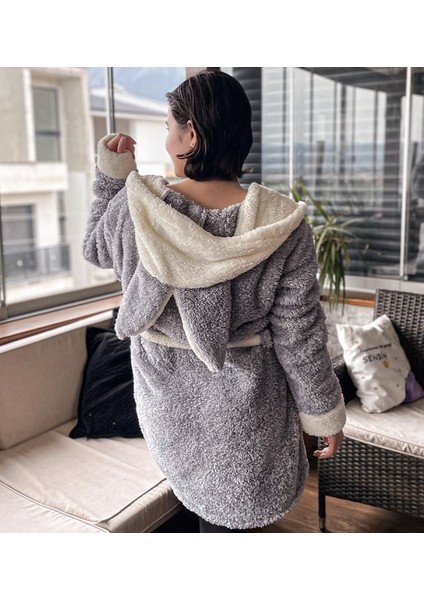 Legosh Kapüşonlu Unisex Wellsoft Peluş Sabahlık fiyatları