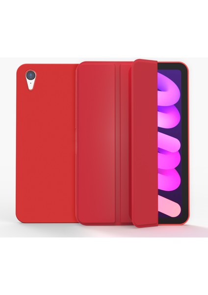 Tpu 3 Katlanır Tutucu Tablet Deri Kılıf iPad Mini 2024 / Mini 6 Için (Yurt Dışından)