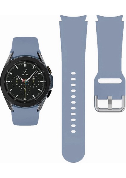 Samsung Galaxy Watch 5 Pro 45MM ile Uyumlu Kordon Kavis Tasarımlı Silikon Kayış