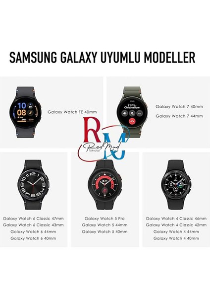 Samsung Galaxy Watch 6 Classic 47MM ile Uyumlu Kordon Orijinal Kavis Tasarımlı Silikon Kayış fırsatları