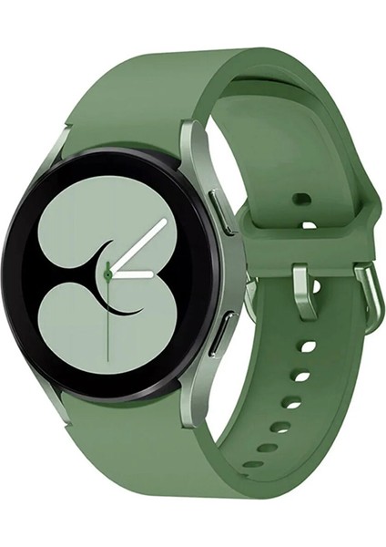 Samsung Galaxy Watch 7 44 mm ile Uyumlu Kordon Kavis Tasarımlı Silikon Kayış