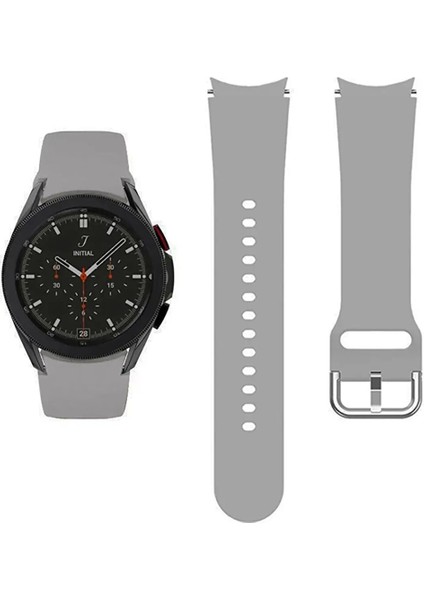 Samsung Galaxy Watch 7 Fe 40 mm ile Uyumlu Kordon Kavis Tasarımlı Silikon Kayış