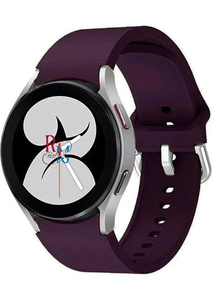 Samsung Galaxy Watch 6 44MM ile Uyumlu Kordon Kavis Tasarımlı Silikon Kayış