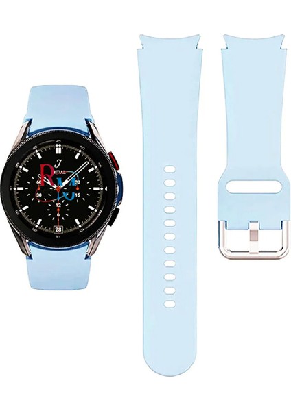 Samsung Galaxy Watch 6 40MM ile Uyumlu Kordon Kavis Tasarımlı Silikon Kayış