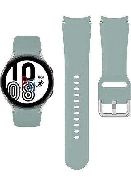 Samsung Galaxy Watch 6 44MM ile Uyumlu Kordon Kavis Tasarımlı Silikon Kayış