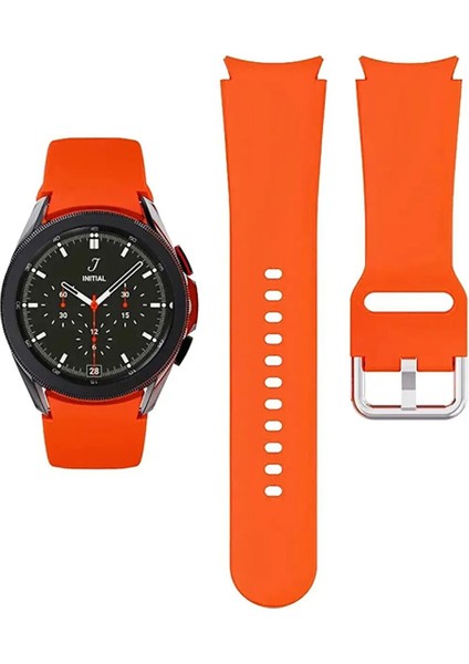 Samsung Galaxy Watch 7 Fe 40 mm ile Uyumlu Kordon Kavis Tasarımlı Silikon Kayış