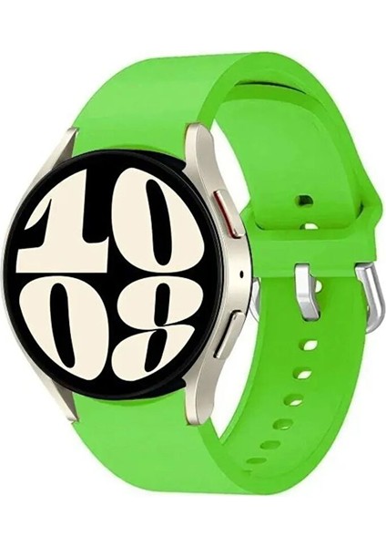 Samsung Galaxy Watch 6 44MM ile Uyumlu Kordon Kavis Tasarımlı Silikon Kayış