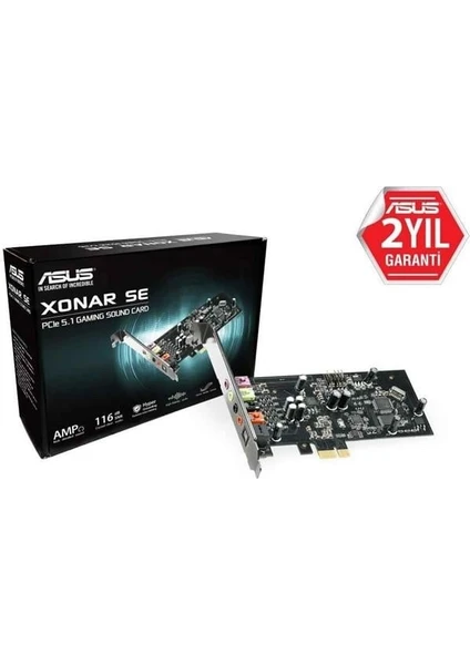 ASUS PCIe 1X Xonar SE 5.1 Gaming 24bit Ses Kartı