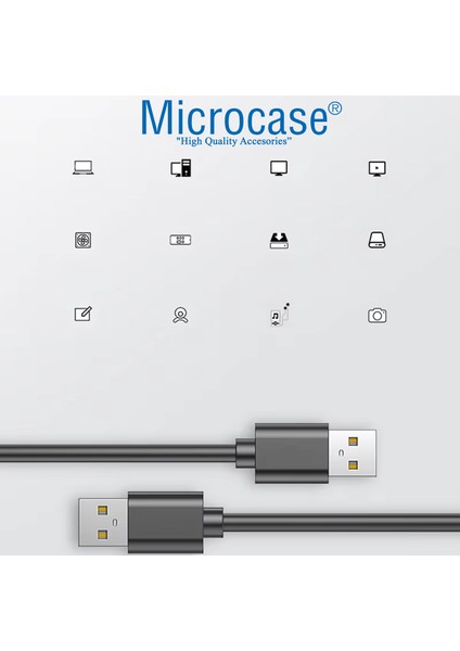 USB A To USB A Iki Ucu Erkek Çift Taraflı USB 2.0 Kablo 150 cm AL4776