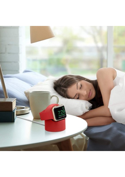 Apple Watch Uyumlu Silikon Akıllı Saat Şarj Standı