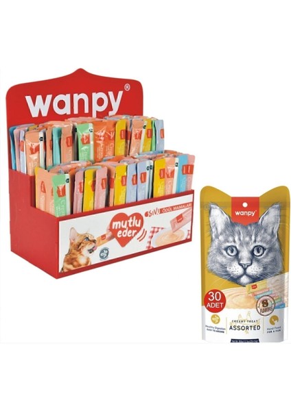 Karışık Sıvı Kedi Ödül Maması 30 Adet x 14 gr