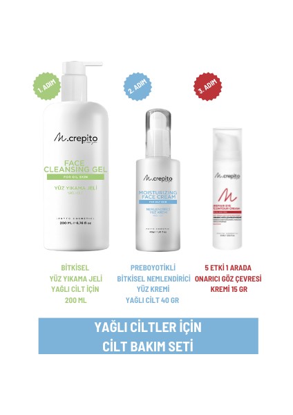 Yağlı Ciltler Için Bitkisel Nemlendirici Set