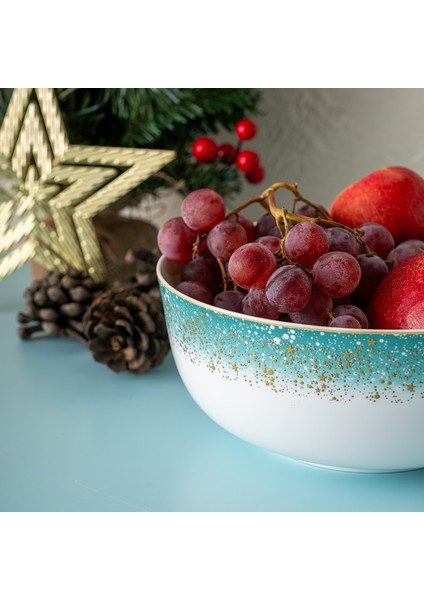 Istanbul Porselen Starlight Fine Bone New Year Yılbaşı Salata Kasesi 21 cm fırsatları