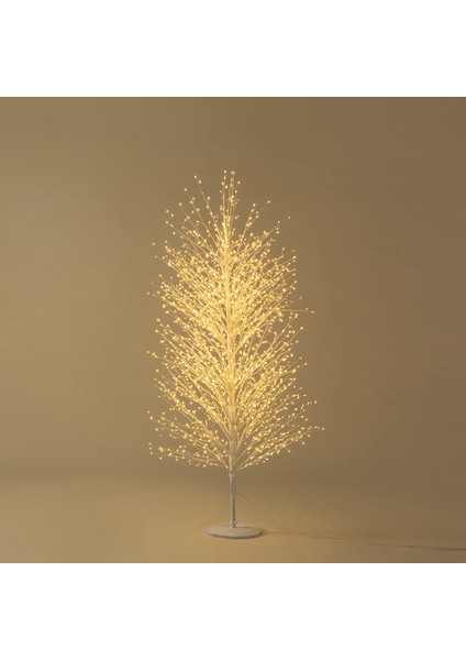 Petra LED Işıklı Yılbaşı Dekoru 180 cm Beyaz