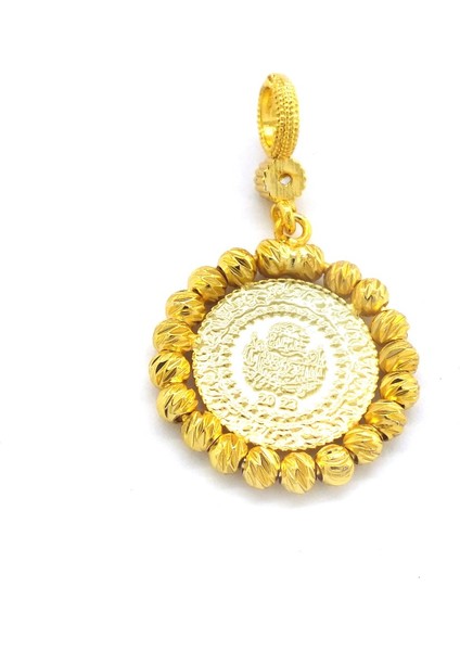 Bz Altın Kaplama Dorikalı Çeyrek Altınlı Kadın Kolye Ucu TGR-580 fırsatları