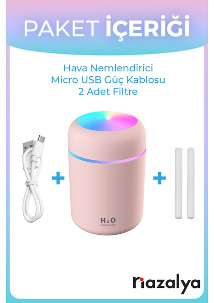 H2O 300 ml Ulrasonik Hava Nemlendirici ve Aroma Difüzörü