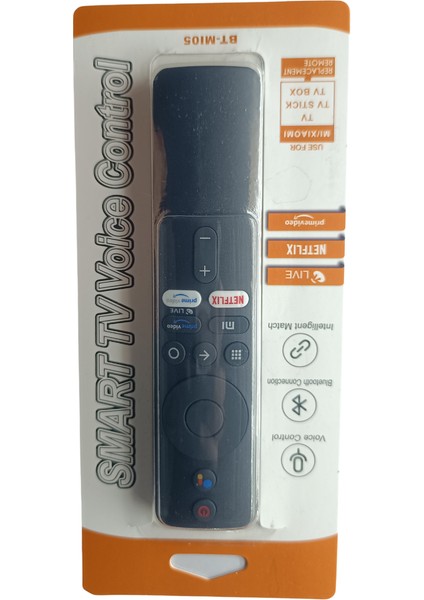 Xiaomi Mi Box Tv Stick Bluetooth Uzaktan Kumanda Netflix Prime Video Tuşlu